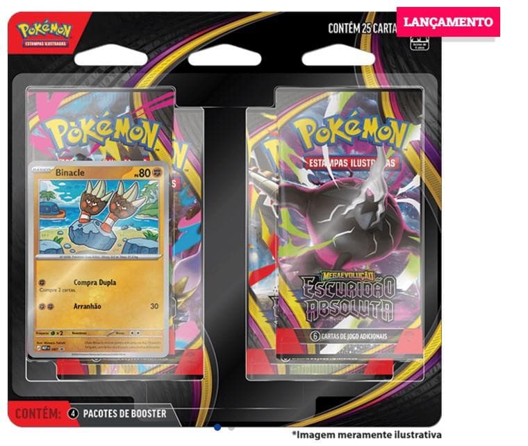 Blister Quadrúplo Pokémon ME05 Escuridão Absoluta